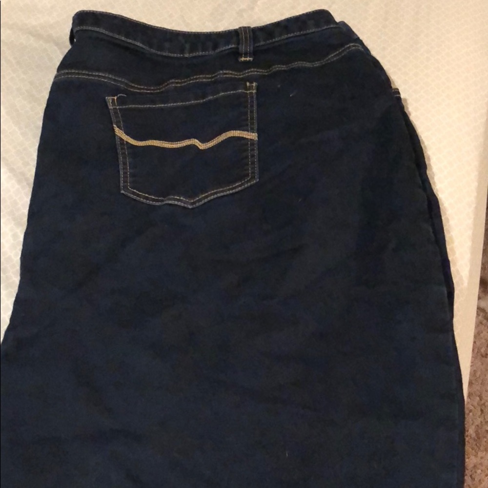 Dark denim jeggings size 5x